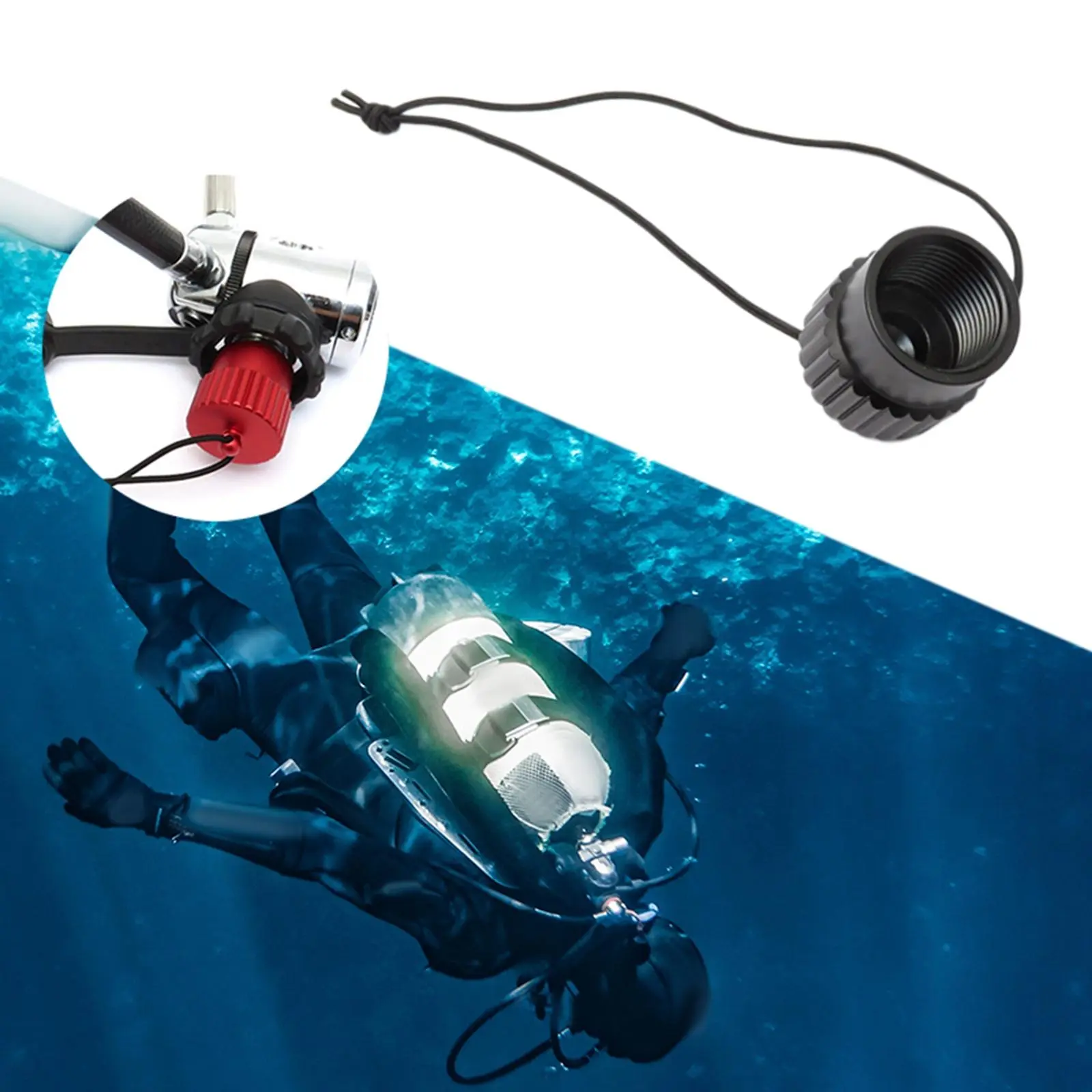 new 2025 Outdoor Tank Threaded Dustproof Plug Cap Diving Tank Cover