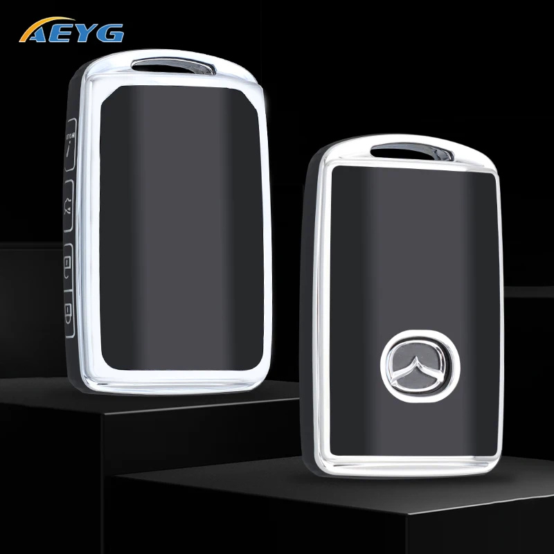 New 2025 TPU Car Remote Key Case Cover Shell new For Mazda 3 Alexa CX30 CX-4 CX5 CX-5 CX8 CX-8 CX-30 CX9 CX-9 Protector Fob Accessories