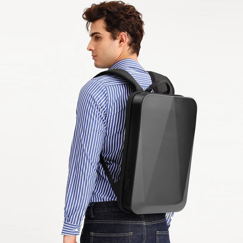 Men Backpack Laptop Hard Shell Waterproof 15.6 inch Laptop Travel Esports USB Charging Anti-stain Anti-thief TSA Lock Backpack