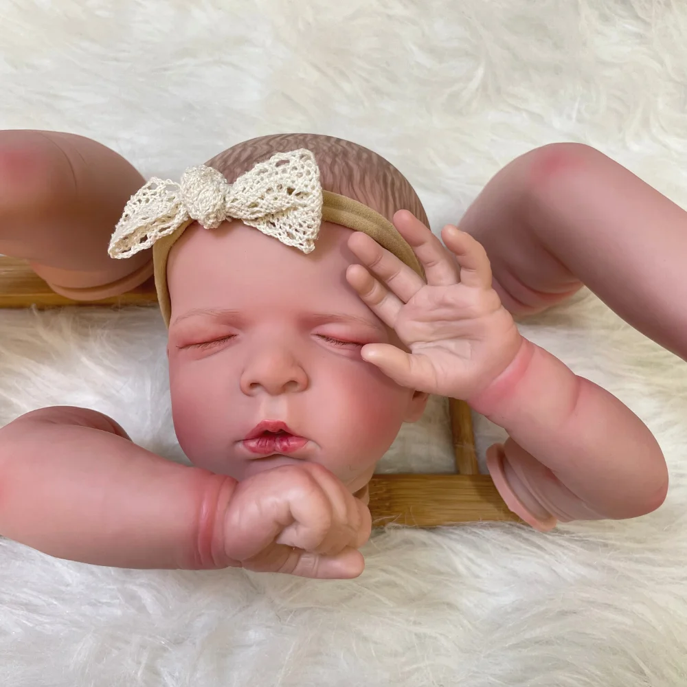 Clearance 21Inch Already Painted Reborn Doll Kit Luisa With new Cloth Body Rooted Eyelash Unassembled DIY Mold 2025 Handmade Doll Parts