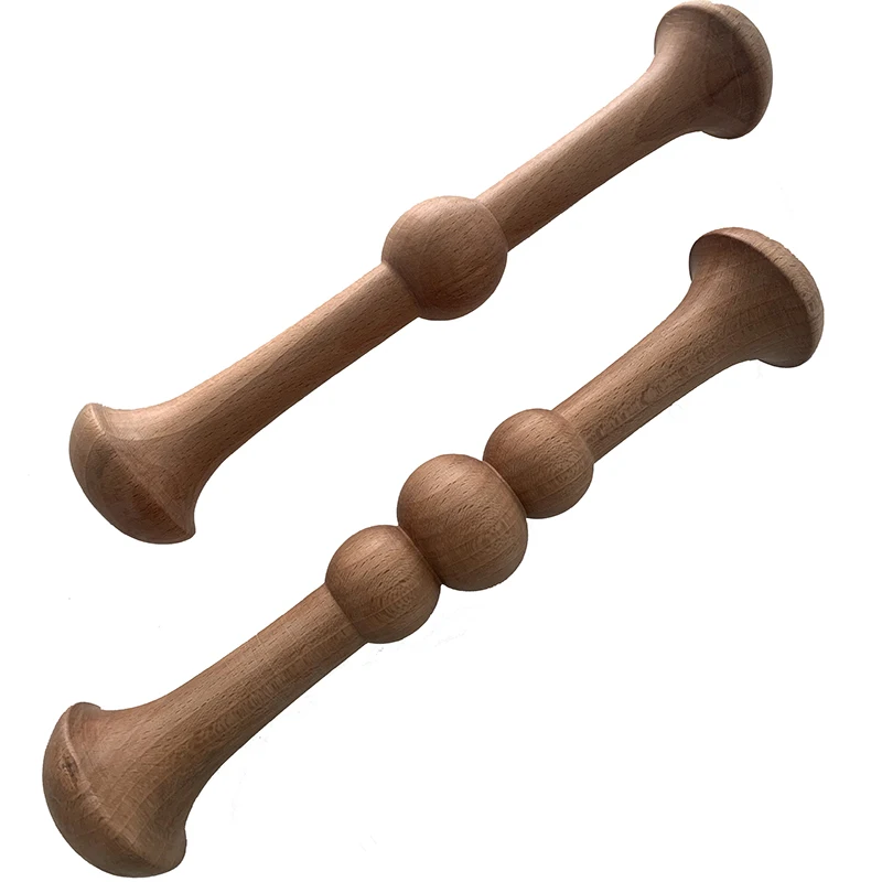 new Wooden Tai Chi Ruler Roll Stick Solid Wood Tai Chi Stick Creative 2025 Wood Exercise Equipment