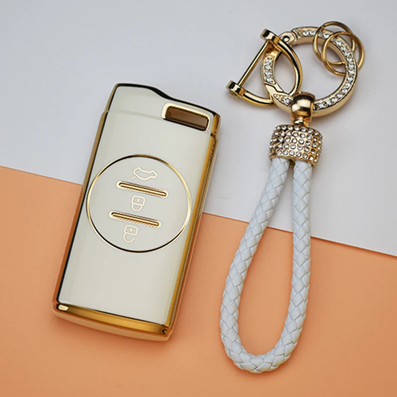 TPU Auto Shell Fob Holder for Chery 2025 Tiggo 4 new 5X 7 Pro 8 Exeed Txl Tx Lx Car Key Remote Case Cover Keychain Protector Accessories