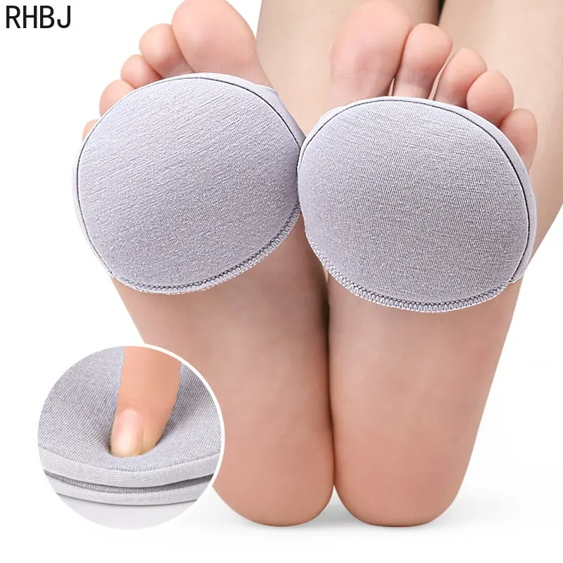 RHBJ 2pcs/set Five Toes Forefoot Pads for Women High Heels Half 2025 InsolesSilicone Insoles new Gel Insoles Breathable Foot Care Tool
