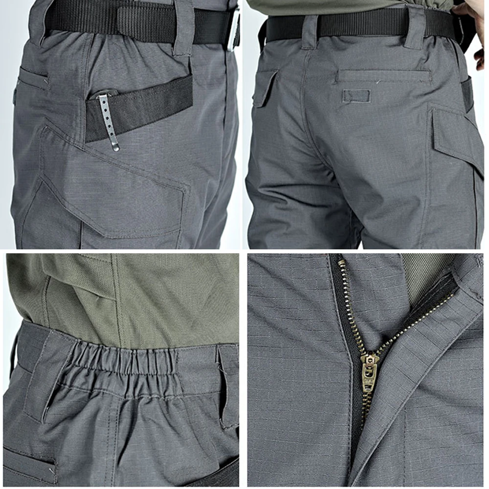 Tactical Pants Men Army Cargo Pant IX6 Raider Outdoor Multi-pocket Knee Patch Ripstop Camouflage Loose Airsoft Trousers