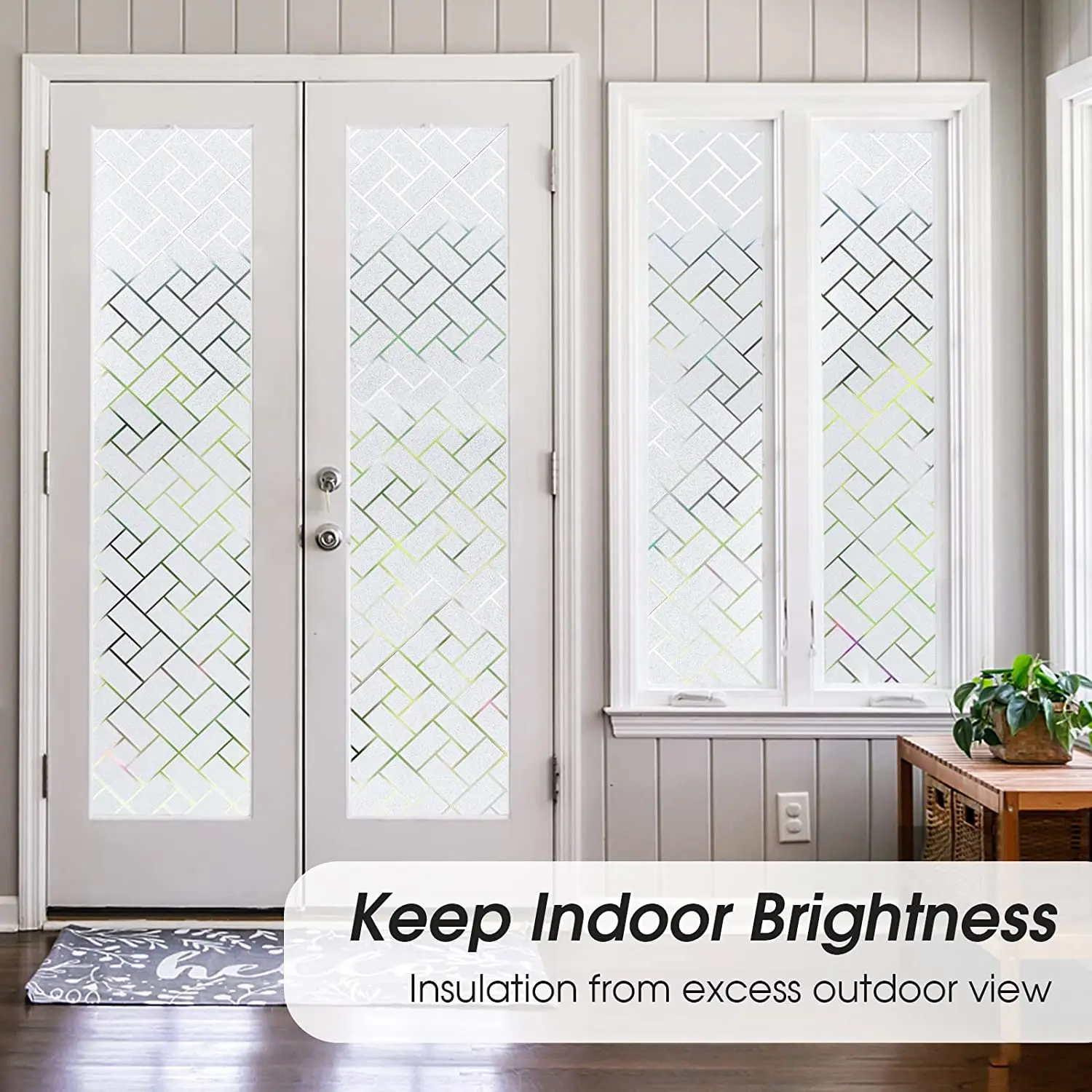 Window Privacy Film Frosted Glass Window 2025 Film Sun new Blocking Window Film Non-Adhesive Heat Control Removable Window Stickers Home
