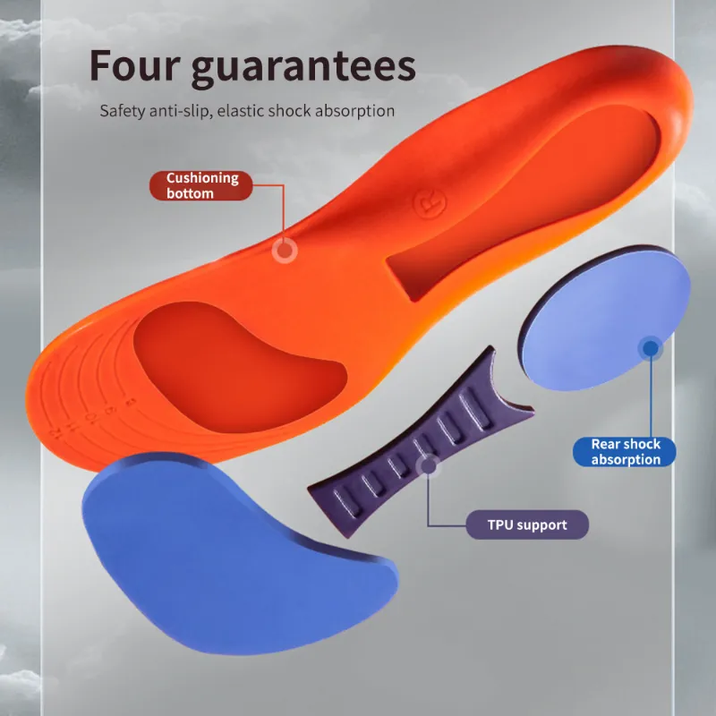 Sports new InsoleS Soft Sole Men's Deodorant Insole Flat Arch Full Pad Heel Pad 2025 Elasticity Insoles for Fitting Shoes Sole Technology
