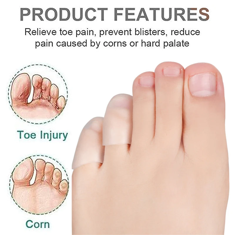 Pexmen 2/4/10Pcs Pinky Toe Protectors Little Toe Caps Covers 2025 Protect Toe from Corns Blisters Calluses and new Ingrown Toenails