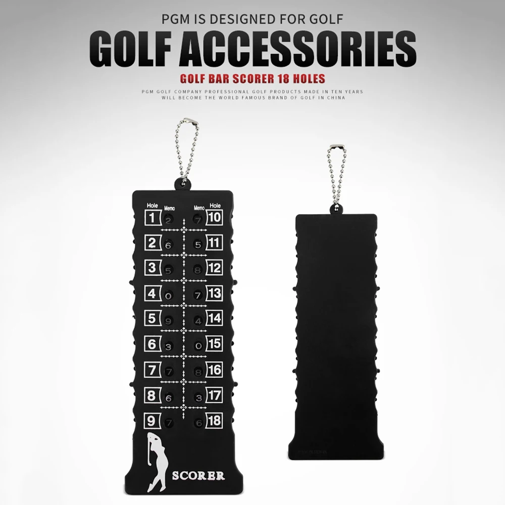 PGM Professional 18 Holes Golf Score Shot Stroke new Counter Clicker Keychain Golf 2025 Game Score Keeper Golf Sports Scoreboard