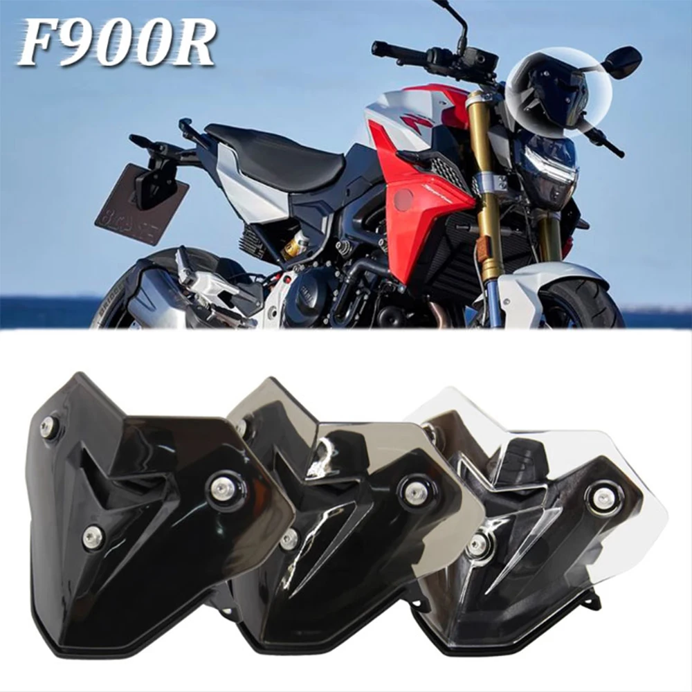 F900R Motorcycle Windscreen Windshield Shield Screen with Bracket For BMW F 900R F900R F 900 R Smoke Black Color Transparent