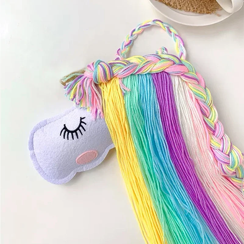 Baby 2025 Hair Clip Accessory Storage Rainbow Horse Organizadores new Hair Accessories Hairpin Holder Decor Hanger Strip Girl Room Decor