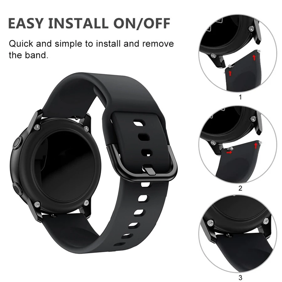 Replacement Strap For QCY GTS Smart Watch Band Sports Silicone Bracelet For QCY GTC GTS Wristband Correa Accessories