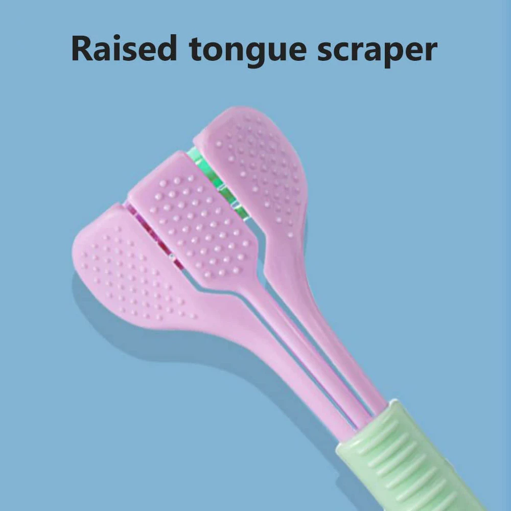 3 Head Toothbrush Adult Soft and Gentle Bristle Toothbrush Deeply and Thoroughly Triple Cleaning from Multiple Angles Oral Care