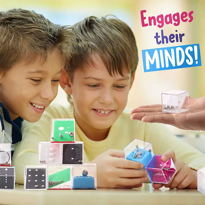3D Maze Transparent Puzzle Speed Mini Cube Rolling Ball Game Children Brain Teasers Party Gift Training Toy