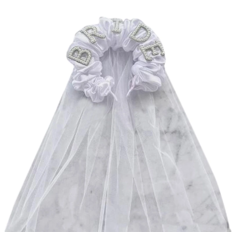 Stunning Pearls Headband Bridal Veil Vintage Hairband new Gorgeous Baroque Hairband Bride to Be 2025 Veil for Bachelorette Party