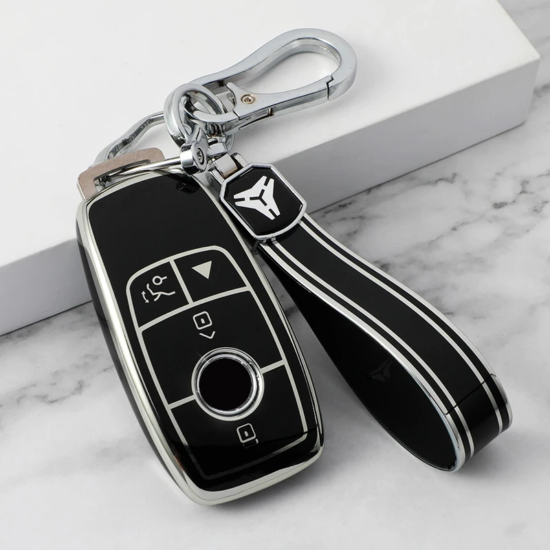 Shell Fob For Mercedes Benz A B C E S G GLB GLC GLE Class GLS new W177 W205 W213 W222 G63 X167 E200 E300 AMG TPU Car Key 2025 Cover Case