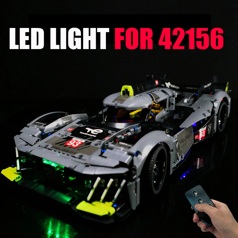 NEW Led Light Set For 42156 Technical Car Peugeoted 9X8 24H Le Mans Hybrid Hypercar Building Blocks Toys Not Include Car