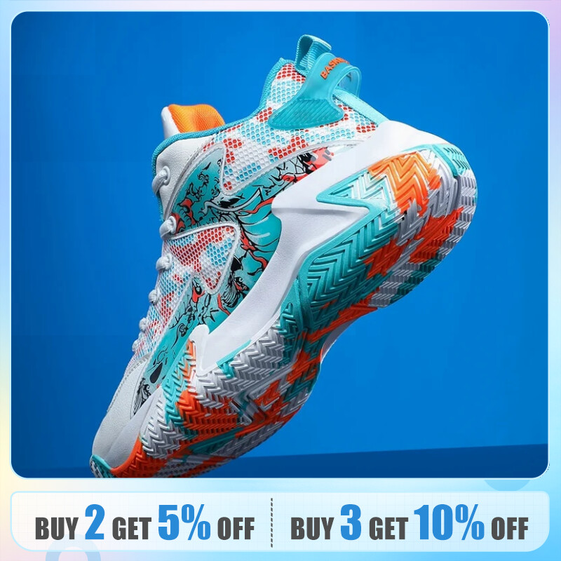 New Arrival Basketball Shoes Lightweight Breathable Sports Shoes Men Training Basket Sneakers Street Combat Basketball Boots