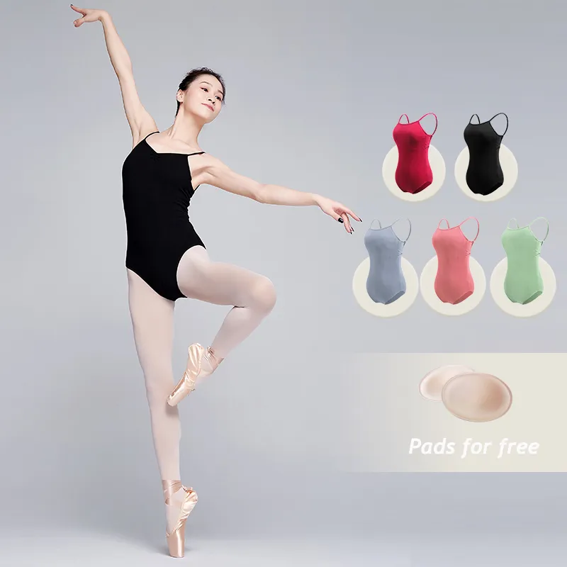 Ballet Leotards for Women Girls Backless Camisole Dance Gymnastics Leotards Adults Sexy Ballerina Bodysuits Woman Swimwear