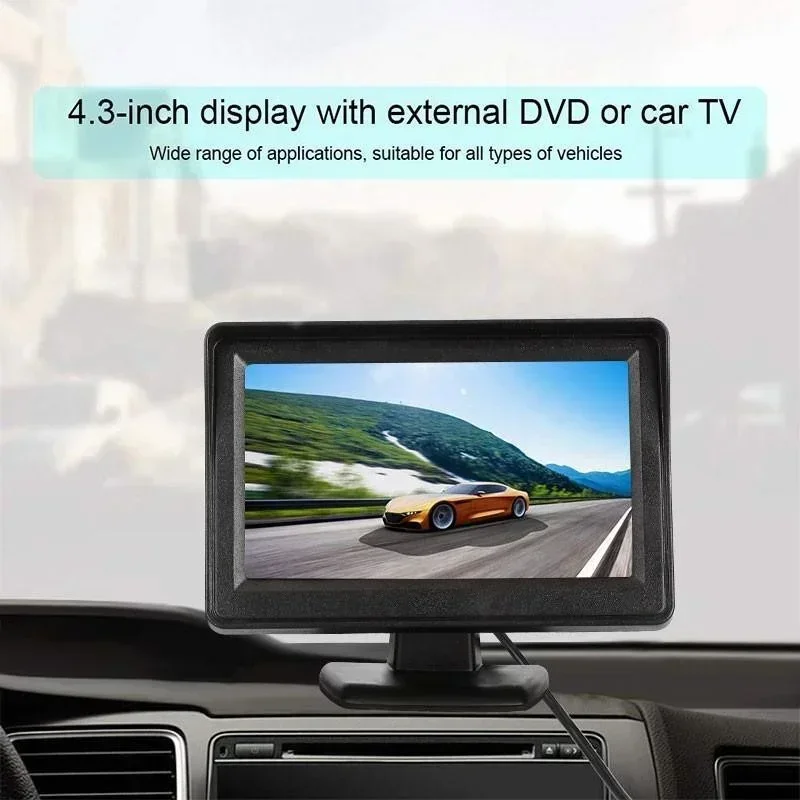 Car Reverse Monitor with Rear View Camera Backup Camera Kit Back Up Car Monitor Display Parking System Rearview Reverse Monitor