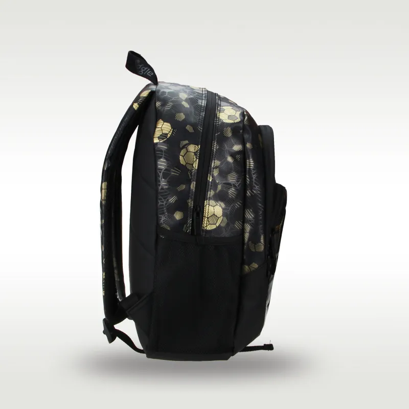 Australia new Original Smiggle High 2025 Quality Children's Schoolbag Boys Pupil Backpack Gold Big Football Waterproof 16 Inches Hiking