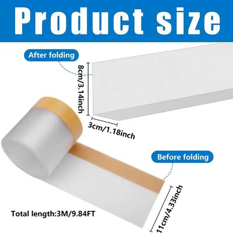 Couch Toy Blocker 3-Meter Adhesive Sectional Connectors Sofa Bumper Guard Under Furniture Baffle Board Flexible Toy Blocking
