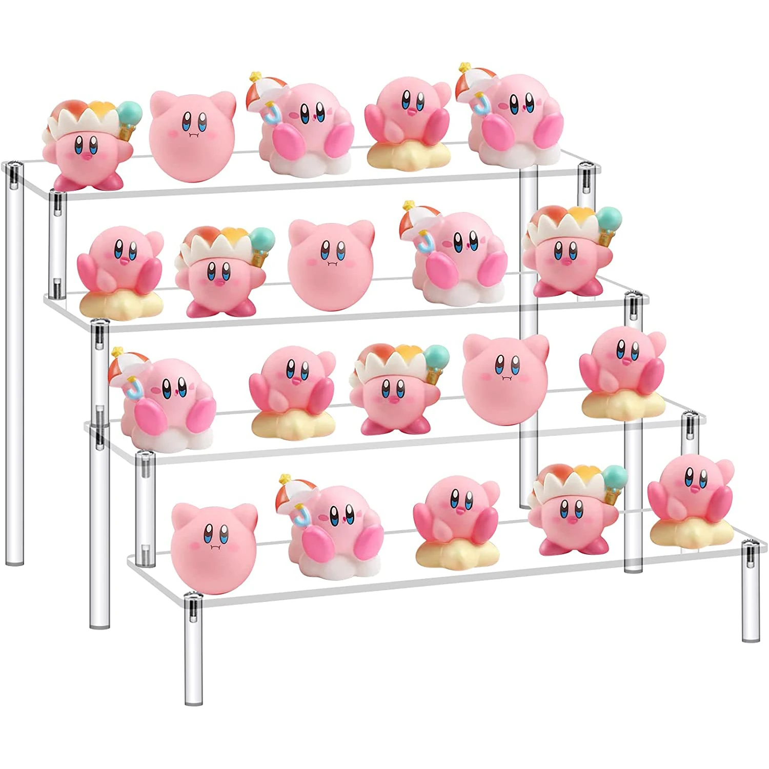 Acrylic Riser Clear Display Stand Perfume Organizer Acrylic Shelves Cupcake Shelf for Figures Food Desserts Holder Collection