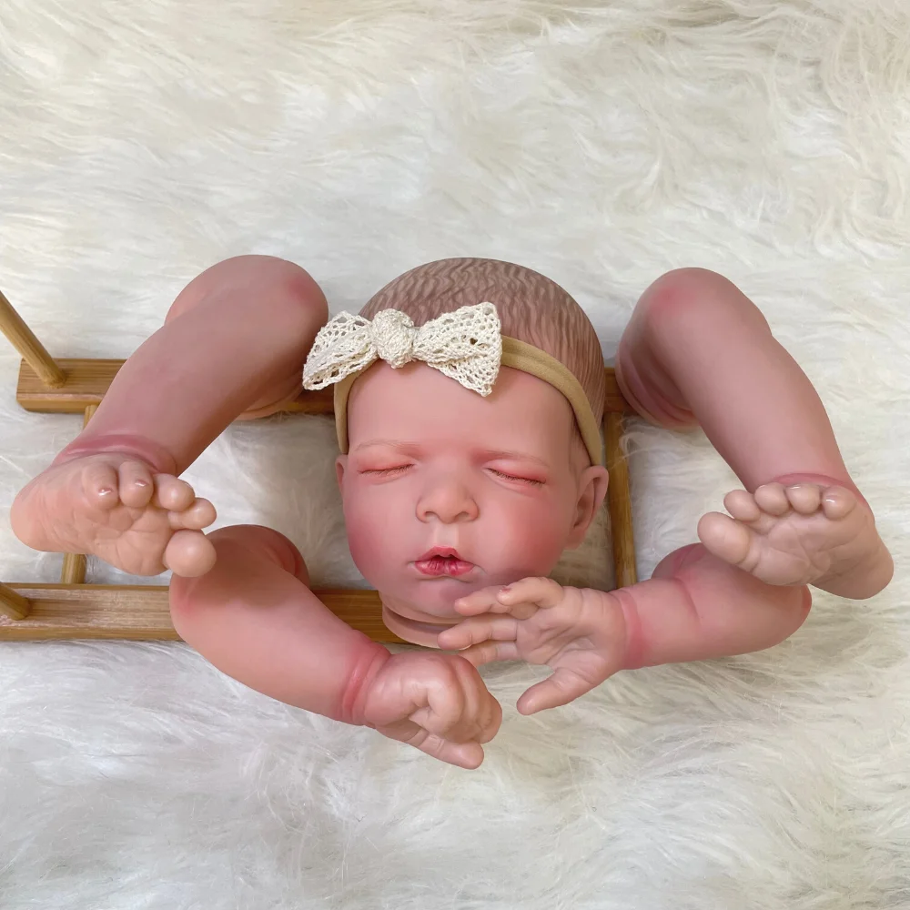 Clearance 21Inch Already Painted Reborn Doll Kit Luisa With new Cloth Body Rooted Eyelash Unassembled DIY Mold 2025 Handmade Doll Parts
