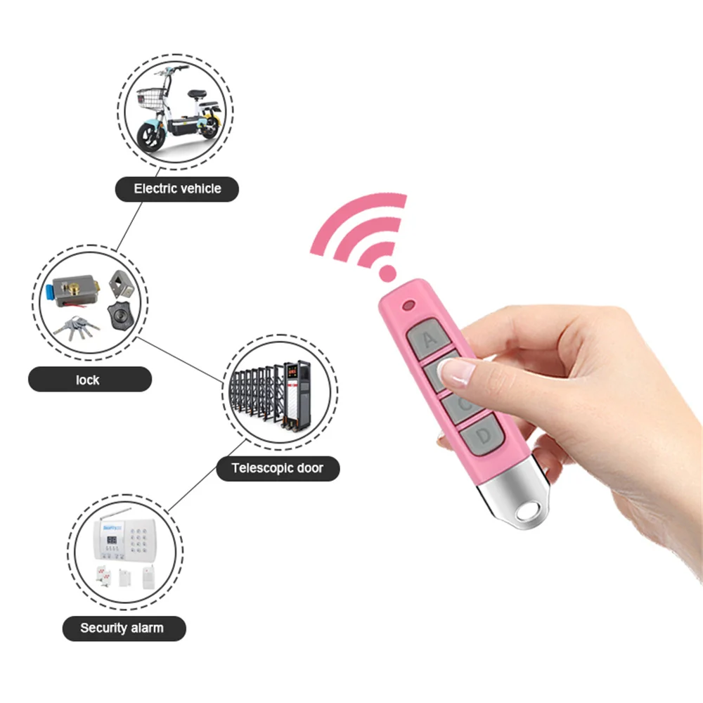 10pcs 433MHZ Remote Control Car Key Garage Gate Door Opener Controller Duplicator Clone Cloning Code