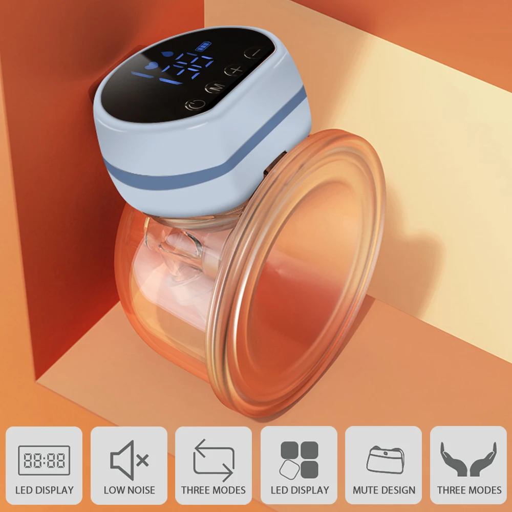 Wearable Breast Pump 2025 Low Noise Electric Hands Free Breast Pump Portable Integrated Breast Pump new Comfort Milk Collector BPA-free