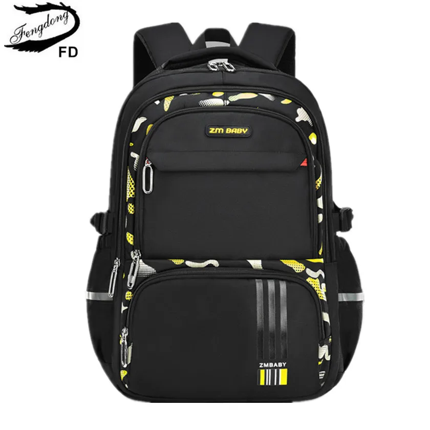 Fengdong kids 2025 school bags new for boys waterproof school backpack large capacity book bag primary school supplies children bag gift