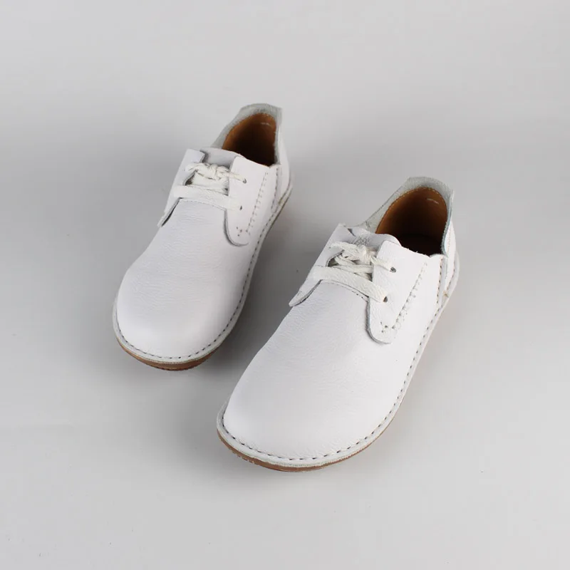 Retro Cowhide Flat new 2025 Sole Women's Boots Casual Shoes Natural Genuine Leather Shoes Manual sewing