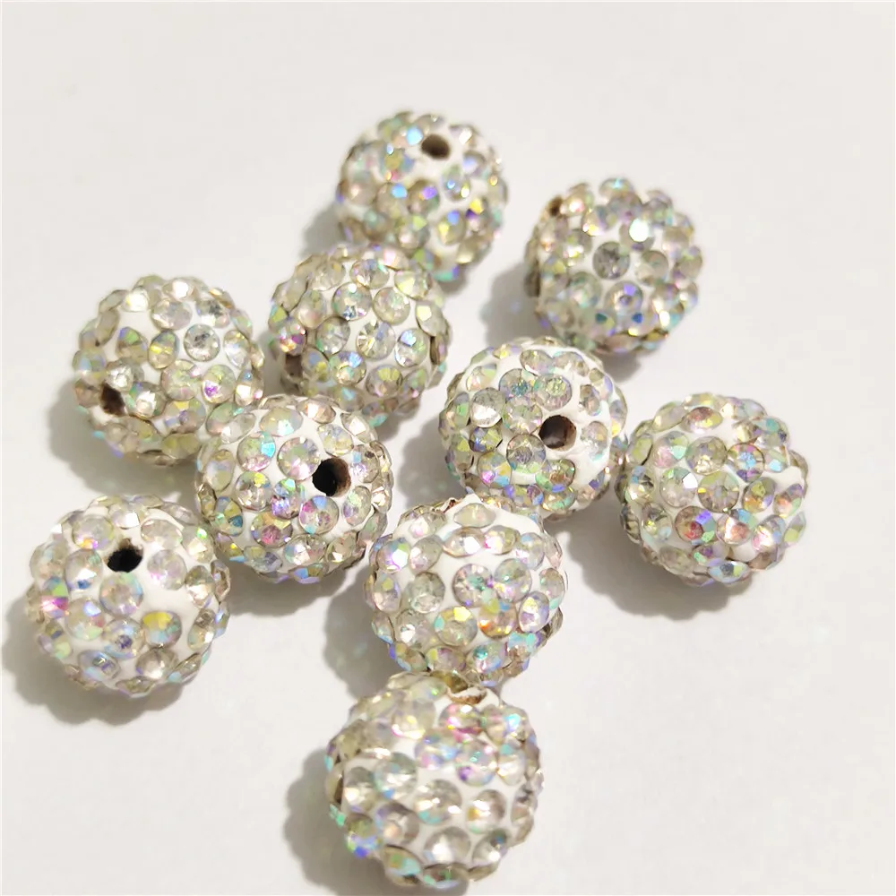 Free Shipping! 10mm 12mm Rhinestone Spacer Beads Round Good Quality DIY Beads for Needlework accessories & Jewelry Making