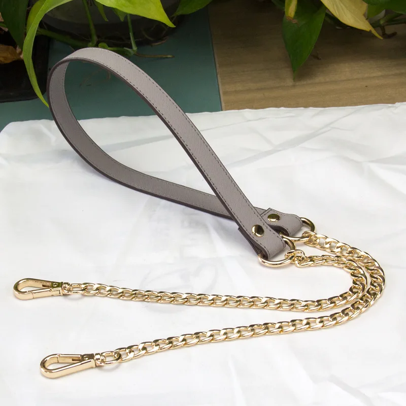 Cross Pattern Chains Strap Handbag Handles Shoulder Straps Luxury Design Gold Bag Chain Strap Replacement Leather Bags Straps