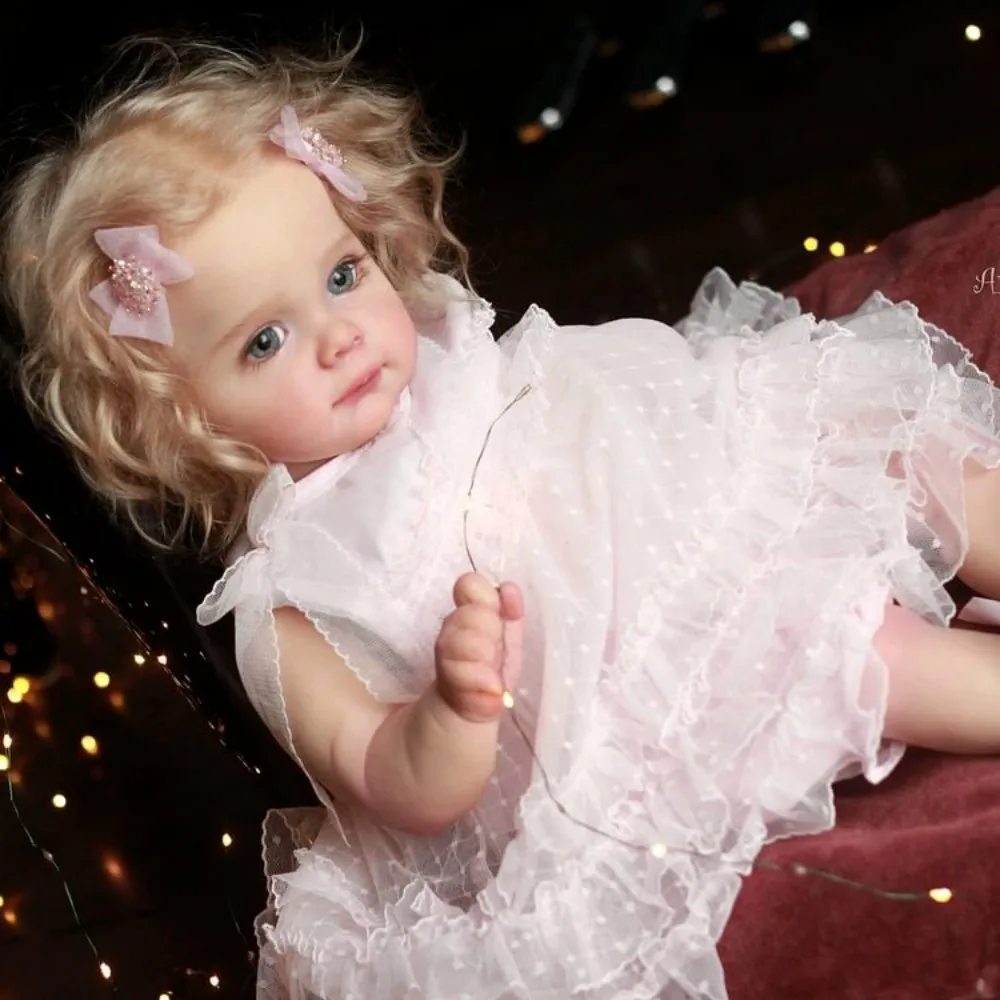 50-55CM Maggie Reborn Doll Girl Real new Touch Soft Silicone Vinyl Bebe Reborn 2025 Toddlers Set with Handmade Rooted Hair