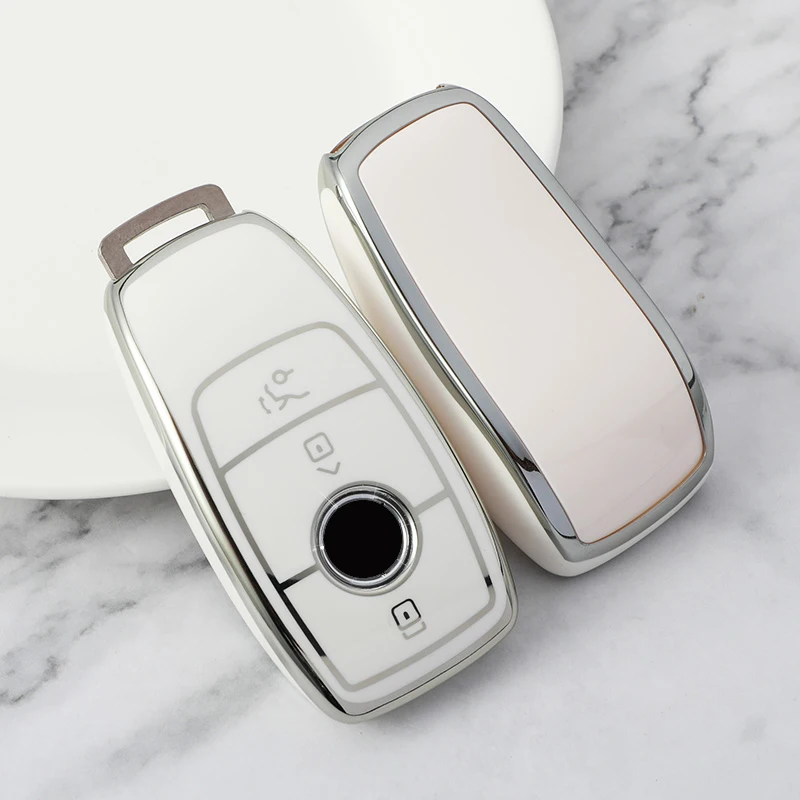 Shell Fob For Mercedes Benz A B C E S G GLB GLC GLE Class GLS new W177 W205 W213 W222 G63 X167 E200 E300 AMG TPU Car Key 2025 Cover Case