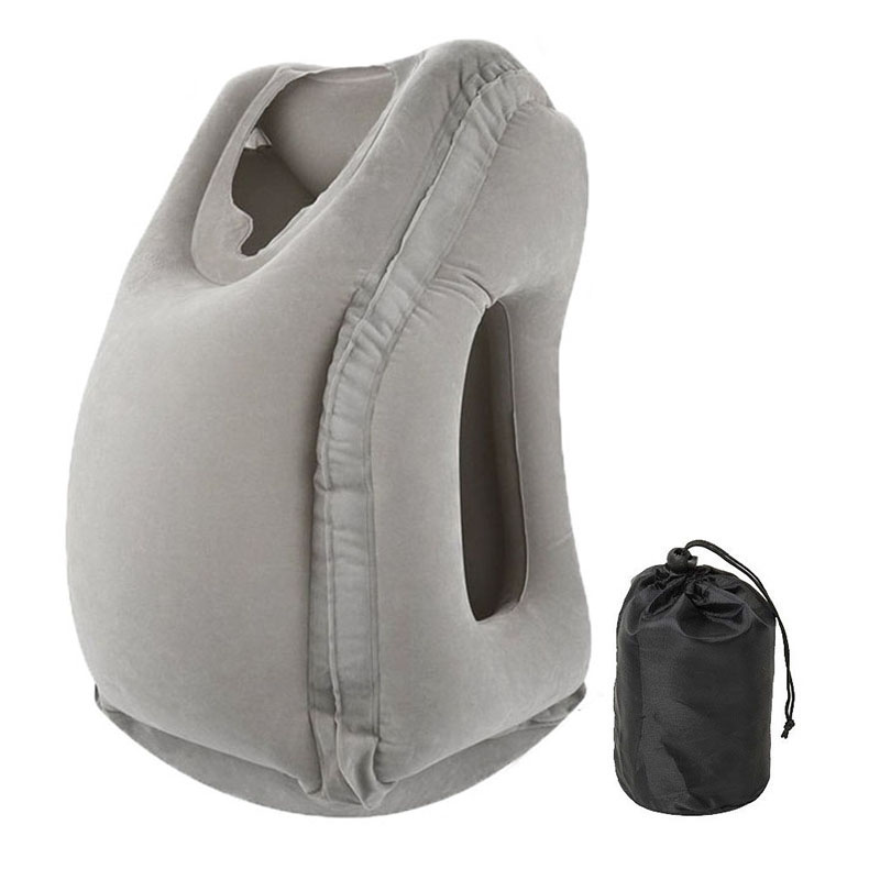 PVC Iatable 2025 Air Travel Pillow Portable Headrest Chin Support Cushions new for Airplane Plane Car Office Rest Neck Nap Pillows