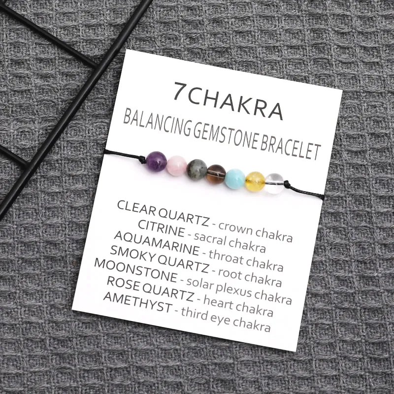7 Chakra Bracelet new Healing Crystal Bracelet 2025 Natural Chakra Crystal Healing Jewelry Mandala Yoga Bracelet Balancing Gifts