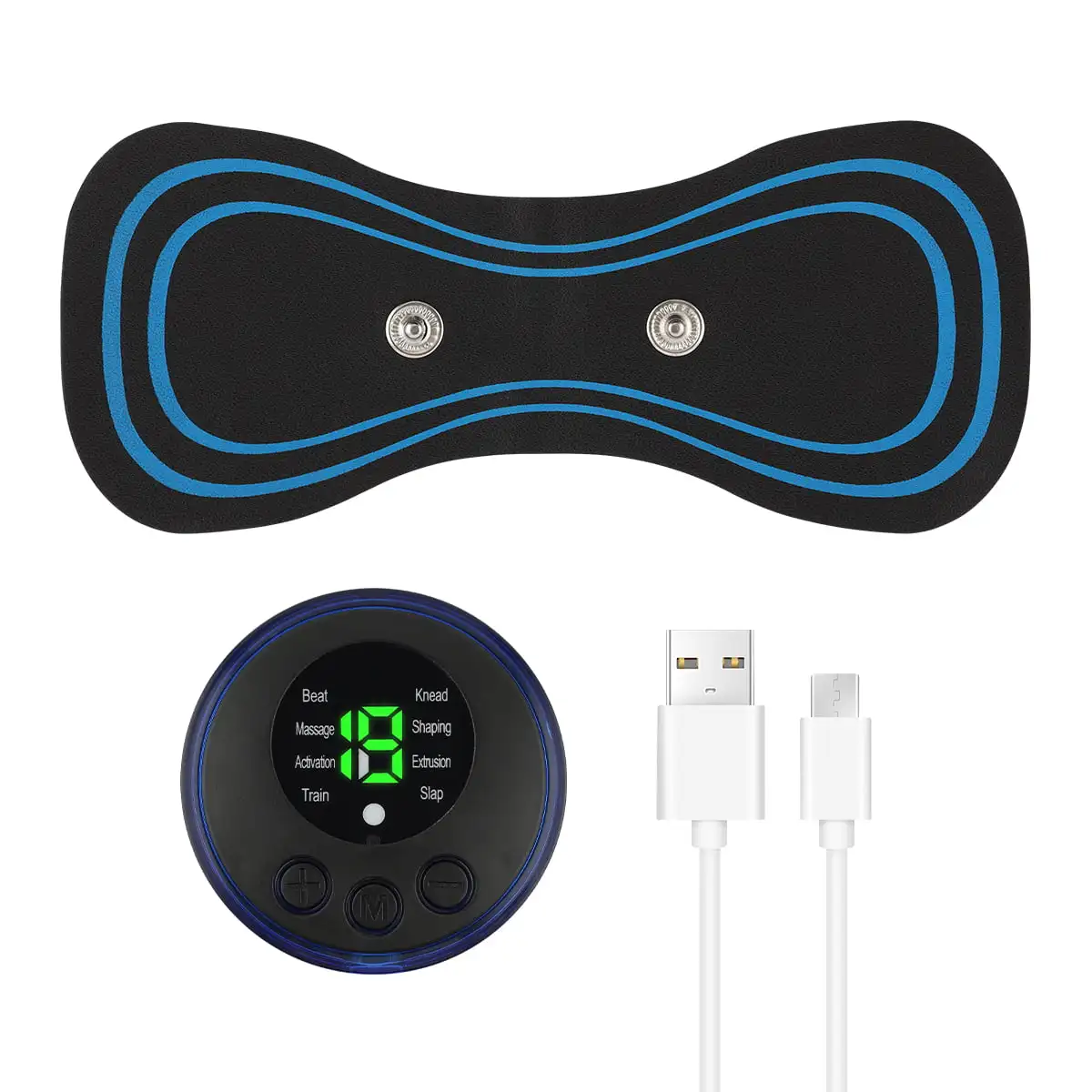 Portable EMS Mini Neck Massager Electric Back Shoulder Massager Cervical Massage Patch Stimulator Cervical Spine Relaxation