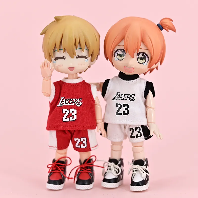New Ob11 Doll Basketball Sportswear Clothes Dolls Sports T-Shirt Shorts For Obitsu11, Gsc, Molly, P9, Ymy, 1/12bjd Toy