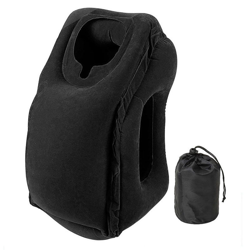 PVC Iatable 2025 Air Travel Pillow Portable Headrest Chin Support Cushions new for Airplane Plane Car Office Rest Neck Nap Pillows