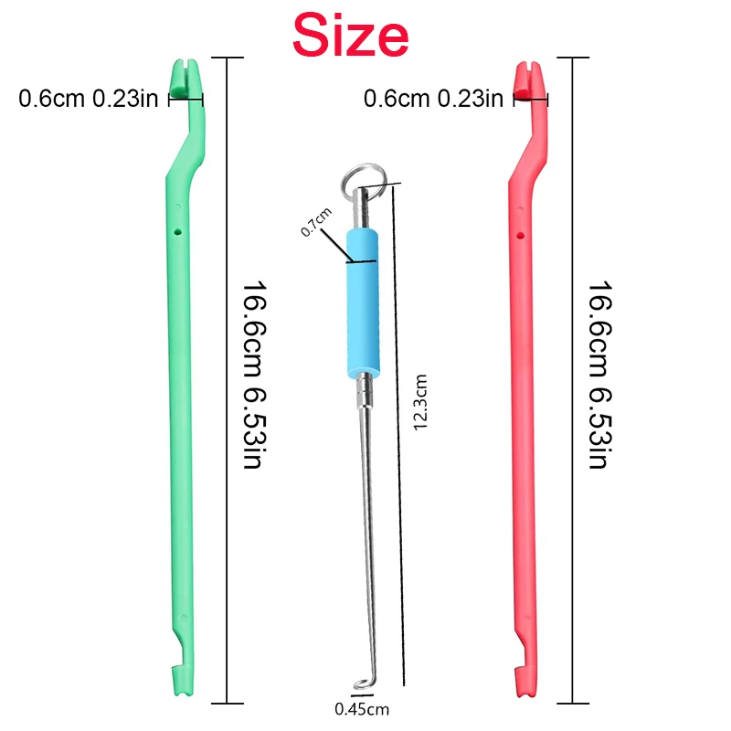3Pcs Fish Hook Remover Tool Fishing Disgorger Plastic Portable Unhook Extractor Fishing Supplies Accessories