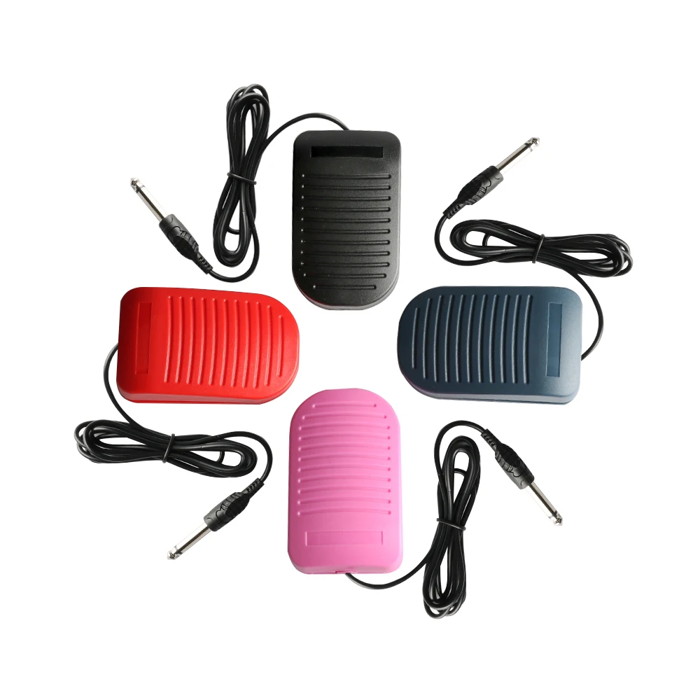 ABS Plastics Silent Tattoo Machine Foot Pedal With Cord For Tattoo Power Supply Tattoo Accessories Mouse Tattoo Foot Pedal Pink