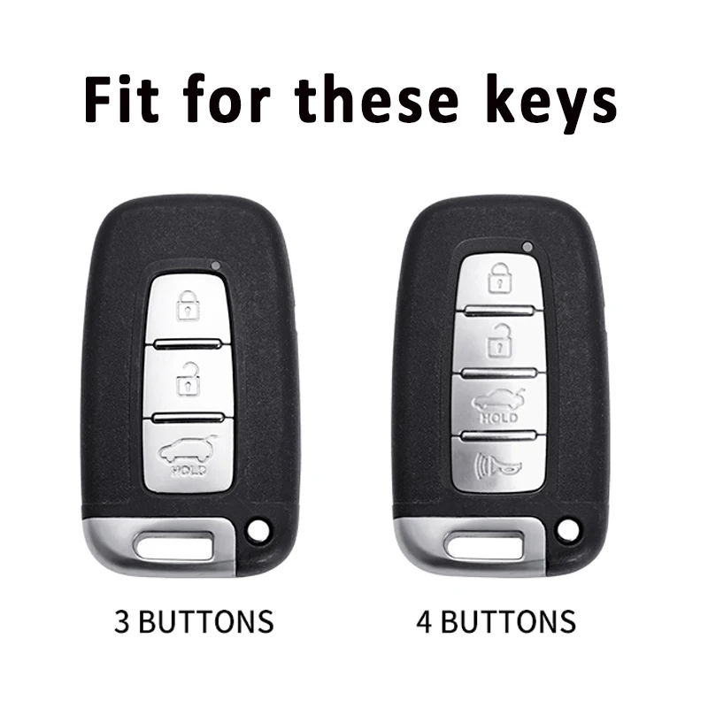 Smart Key Case Cover Fob 3 4 ButtonS For Hyundai IX35 Elantra Sonata 8 9 For Kia Sportage K5 K2 Sorento Optima Forte 2011-2016