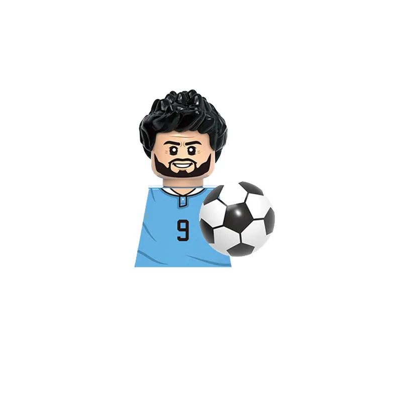 Sports Figures Series Football Player Assemble Model Small Particles Building Blocks Educational Toys For Childrens Boys Gifts