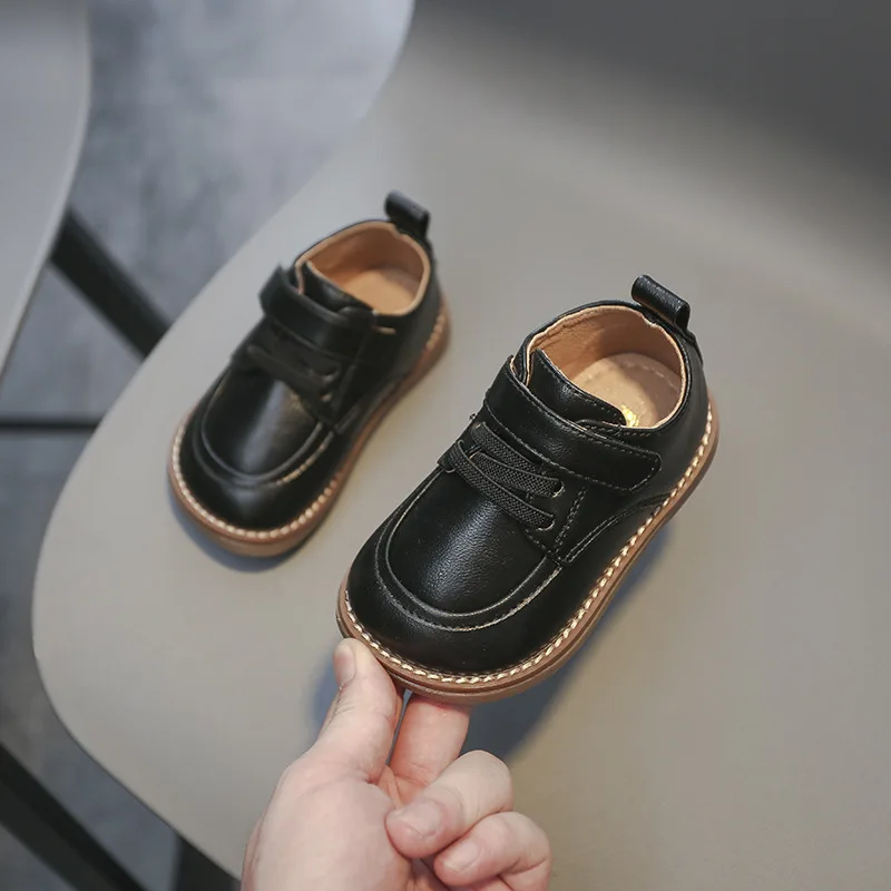 British Style 2025 Kids Leather Shoes new for Baby Boys Spring Autumn Infant Casual Shoes Comfortable Children Birthday Party Shoes