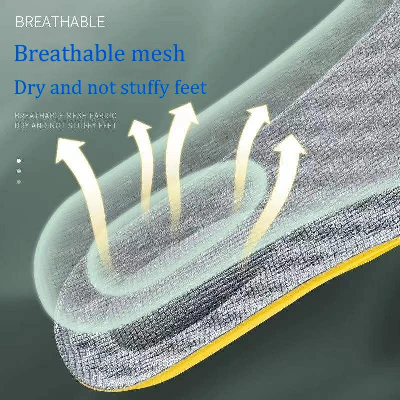 2pcs Latex Memory Foam Soft Insoles Women Men Sport Running Foot Support Shoe Pad Breathable Orthopedic Feet Care Insert Cushion