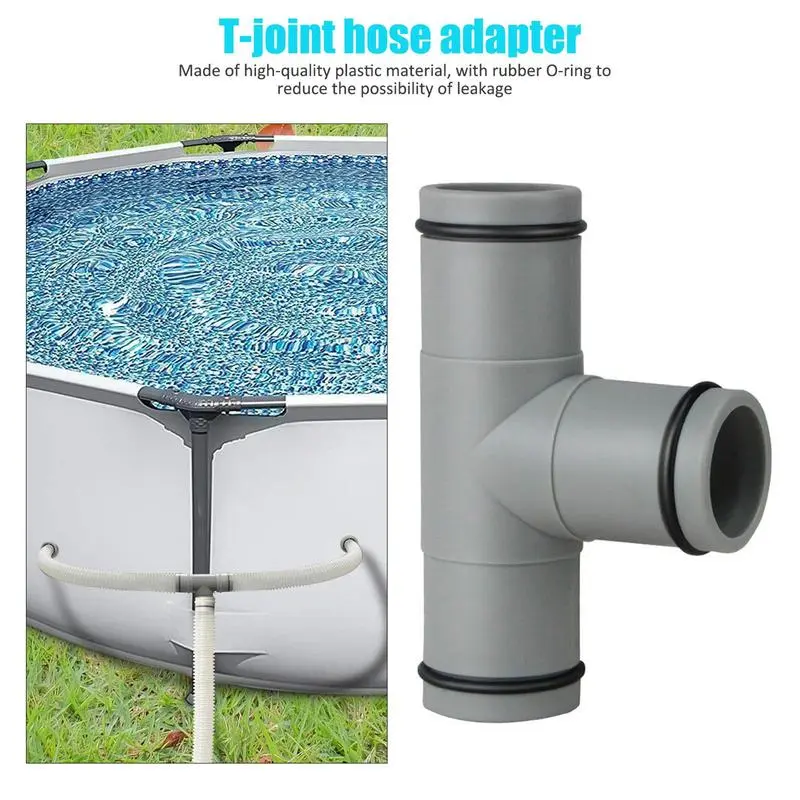 Pool Accessories T Joint For Water Hose 32MM 1.25in Hose Replacement Adapter Swimming Pool Straight Joint Repair Parts