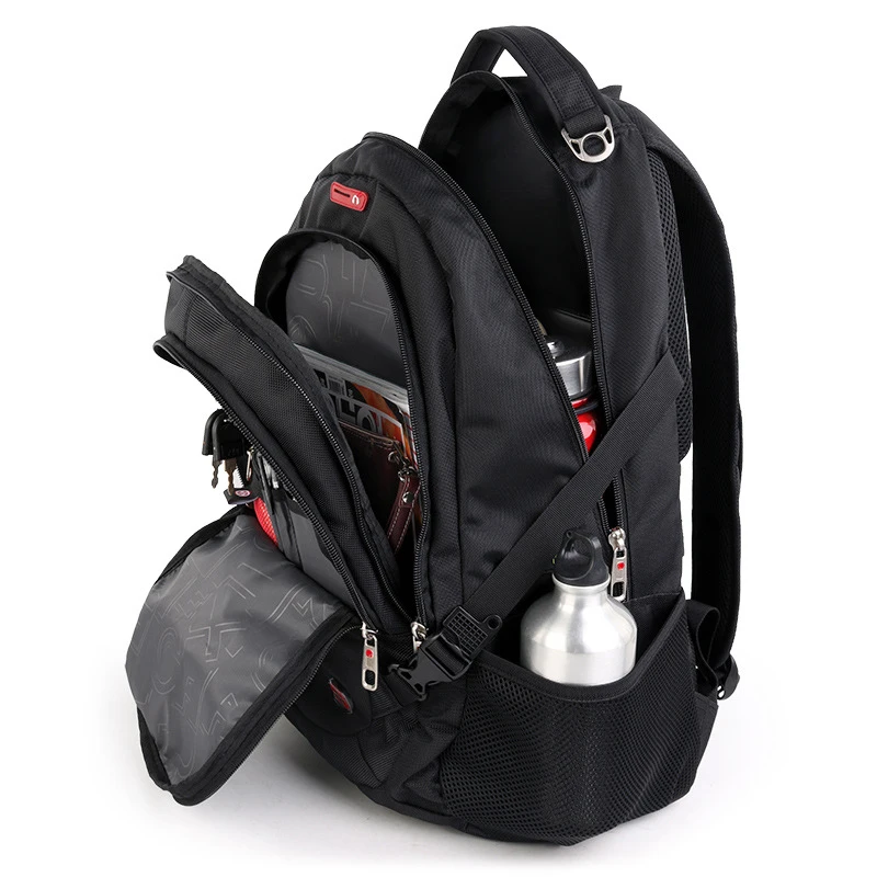 Crossten new Swiss-Multifunctional 15.6 inch Laptop Backpack Larger Capacity Travel bag Waterproof 2025 Schoolbag Rucksack SA9393-GEAR