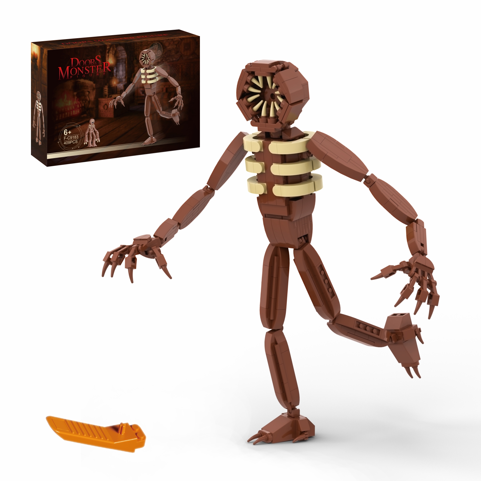 BuildMoc Demo Villain Doors Monster Building Blocks Set Horror Game Man-Eating Role DIY Brick Toys For Children Birthday Gifts