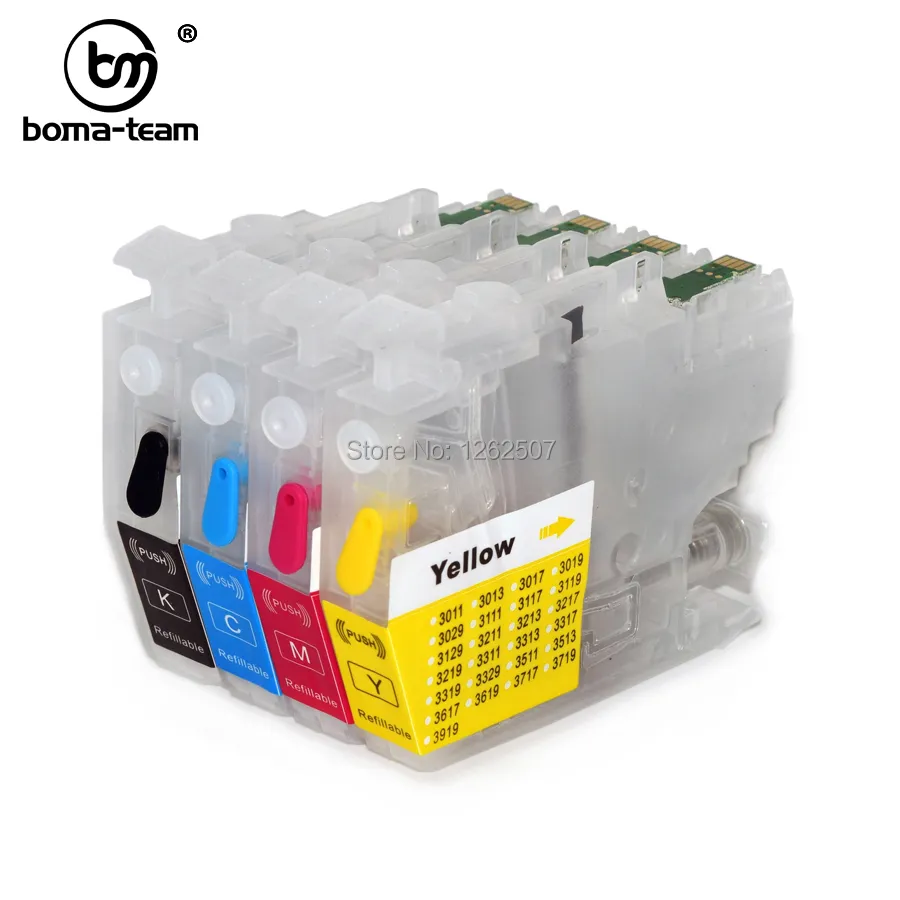Europe LC422 LC422XL Refillable Ink Cartridge With Chip For Brother MFC-J5340DW J5345DW J5740DW J6540DW J6940DW Printers
